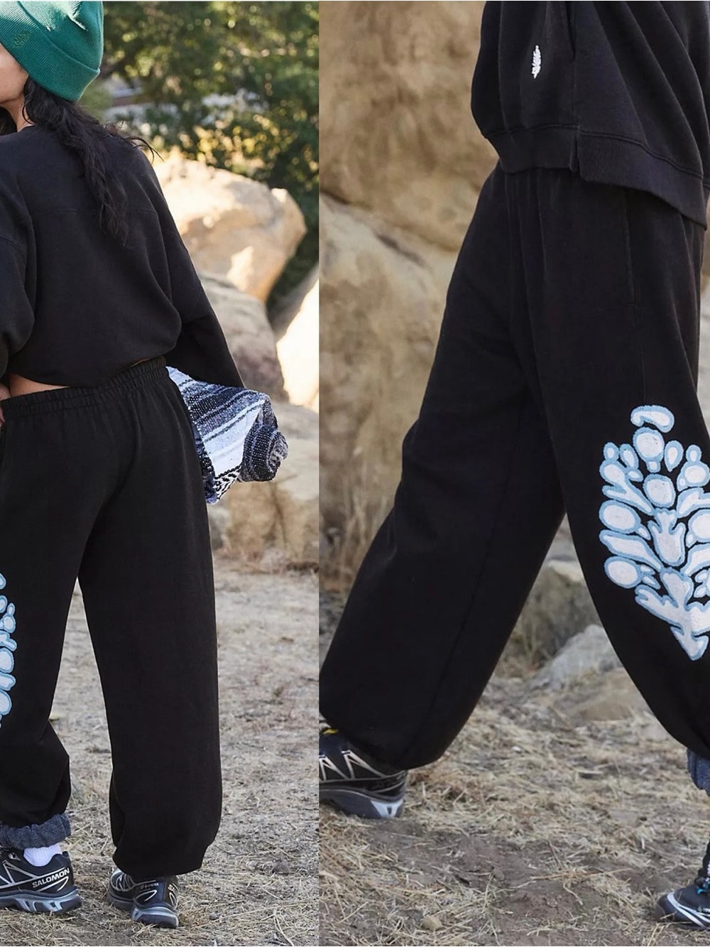 NWT- FP Movement All Star Embroidered Joggers